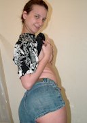 College girl in the shower