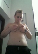 Blonde amateur in a thong