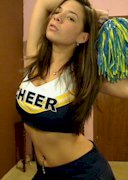 Big tit camwhore as a cheerleader