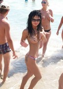 Topless summer girl